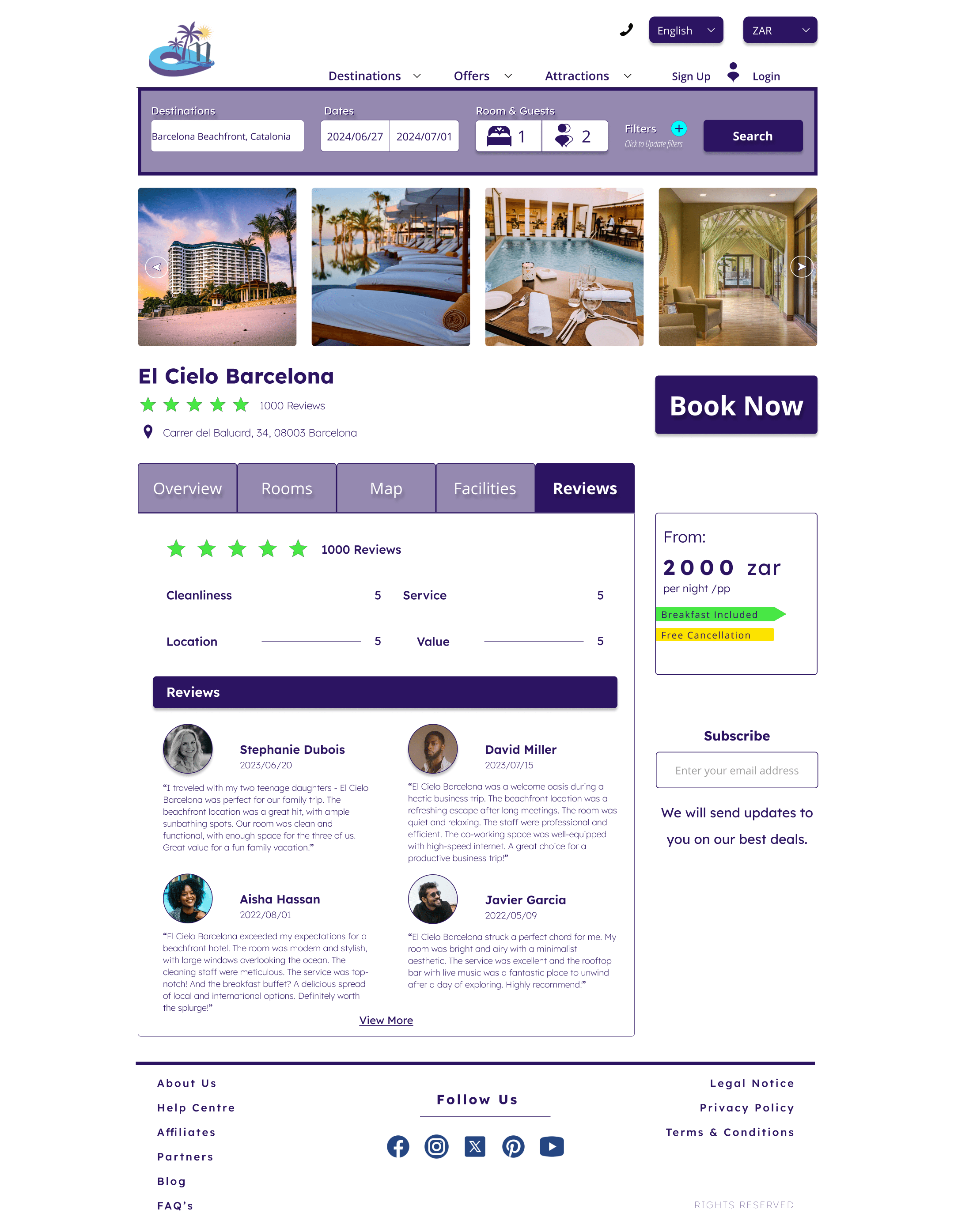 Frame 25 - Hotel Landing Page